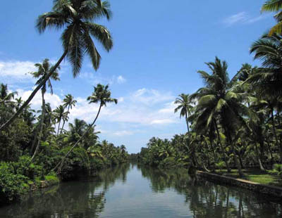Indija, Kerala, brodom po kanalima
